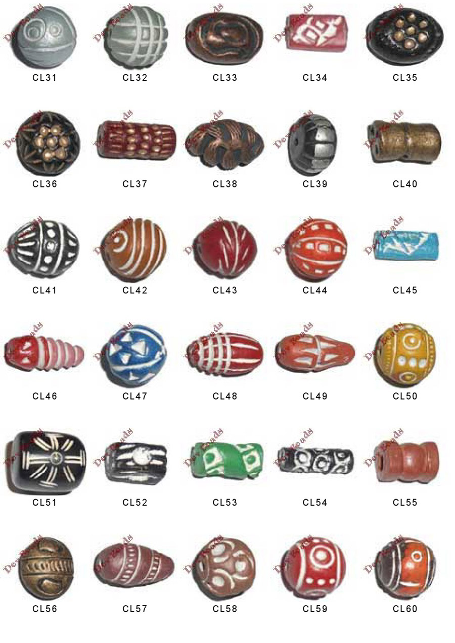 Handmade Clay Beads, Hand Painted Clay Beads, Natural Beads, Finest Clay  Beads. Clay Beads Bulk, Fancy Clay Beads Manufacturer.